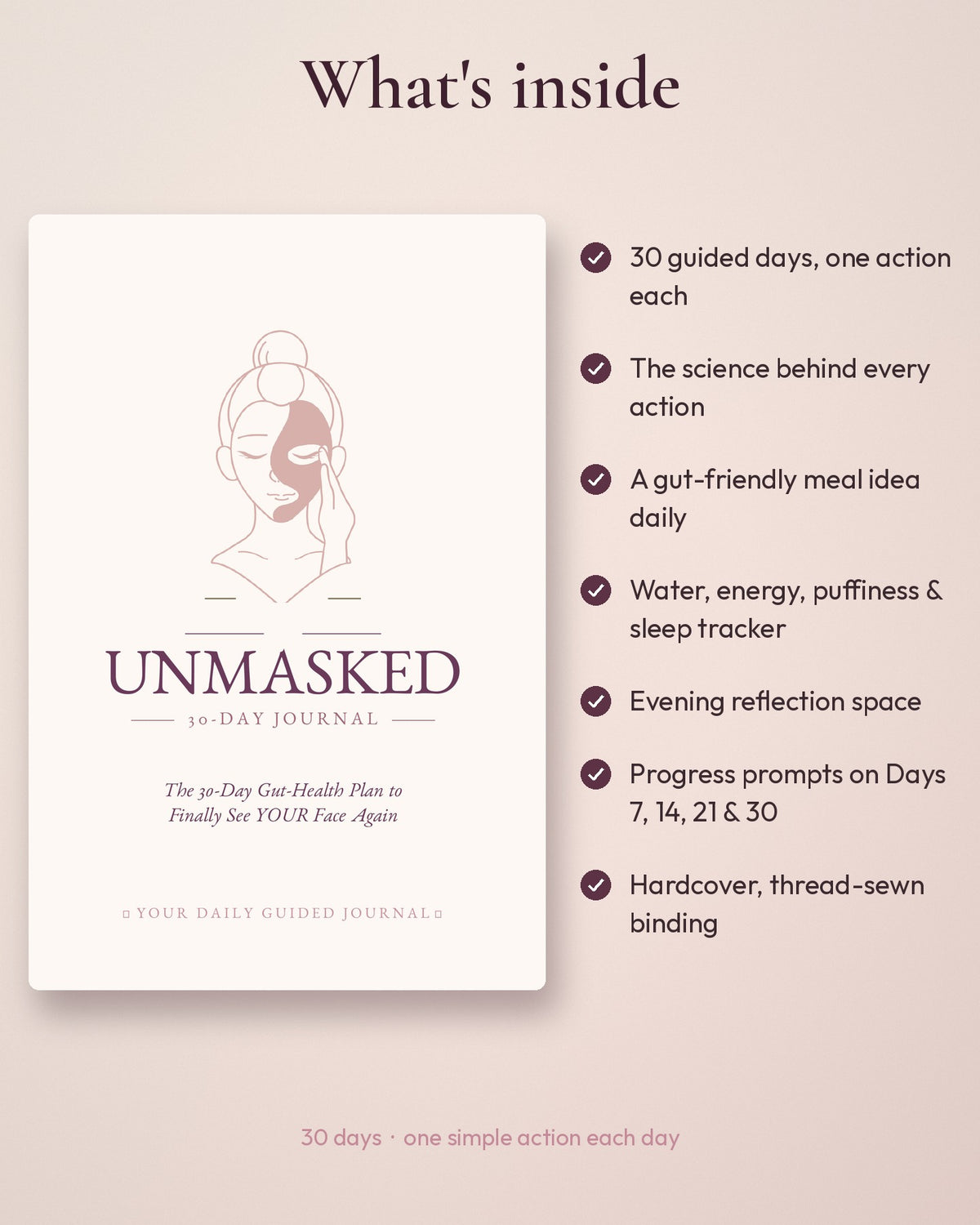Front and back cover of the Unmasked journal